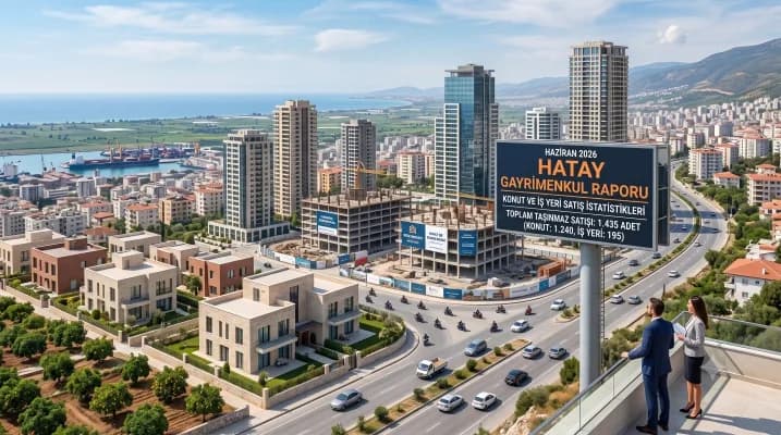 TÜİK Açıkladı: Gayrimenkul Sektöründe Haziran Haritası Netleşti! Hatay'da 1.435 Taşınmaz Satıldı
