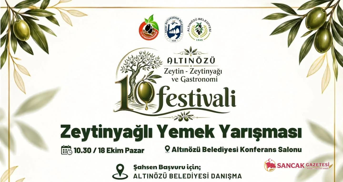 Altınözü’nde Gastronomi Heyecanı: Zeytinyağlı Yemek Yarışması Başlıyor