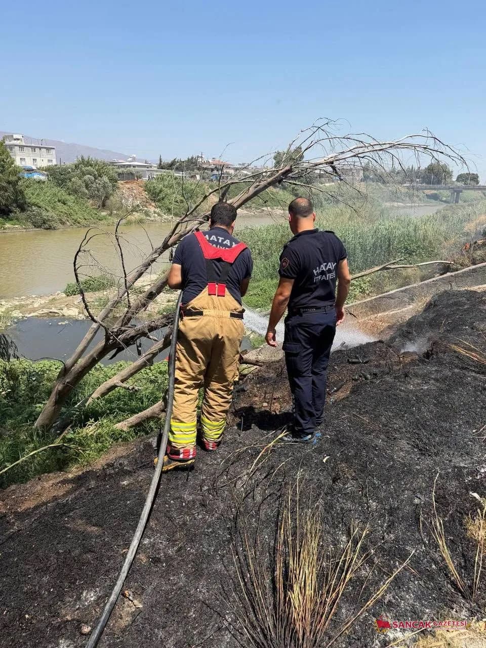 Antakya Güzelburç’ta Yangına Hızlı Müdahale