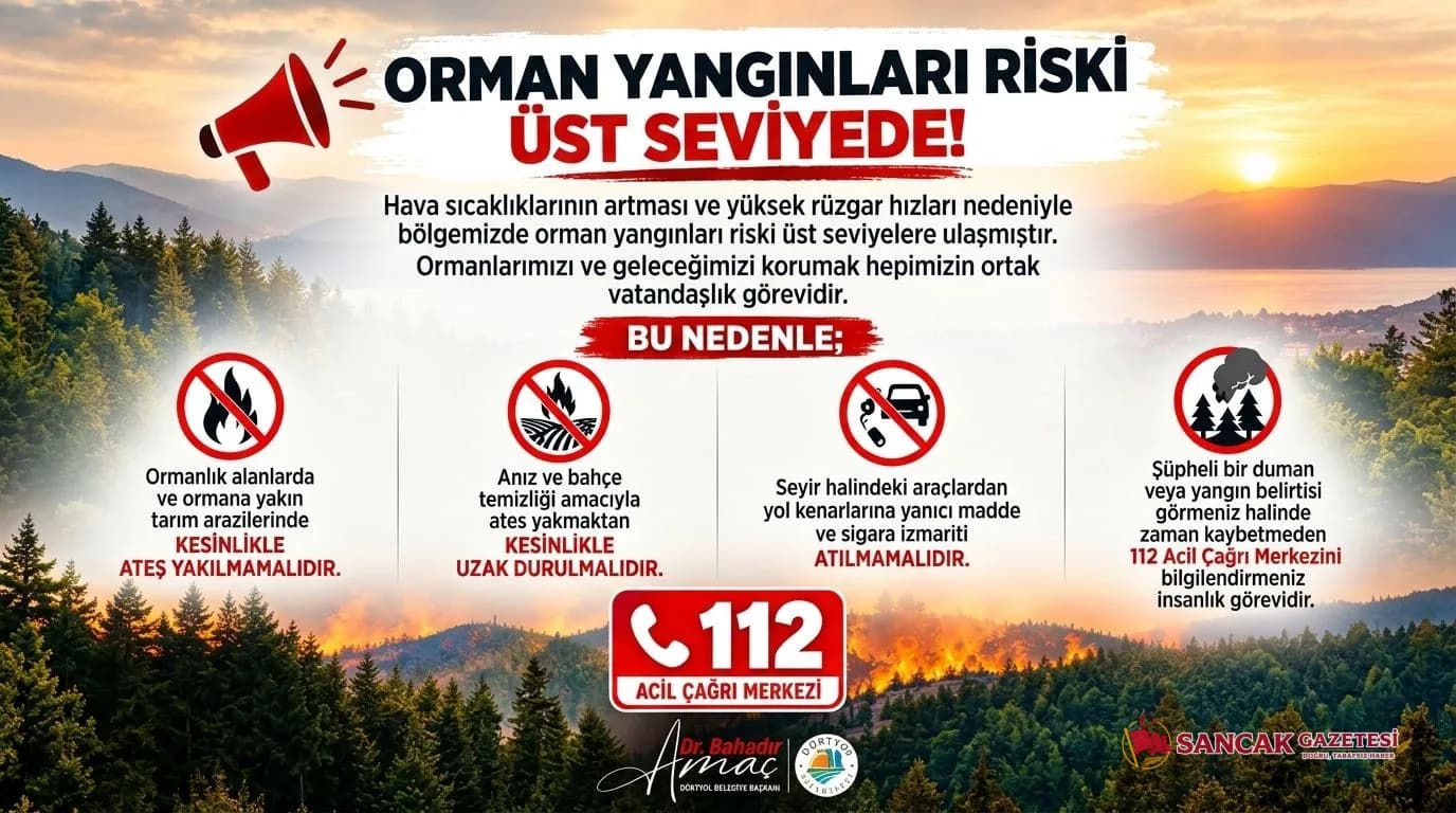 Dörtyol Belediyesi’nden Kritik Orman Yangını Uyarısı: "Ateş Yakmayın, 112’ye İhbar Edin"