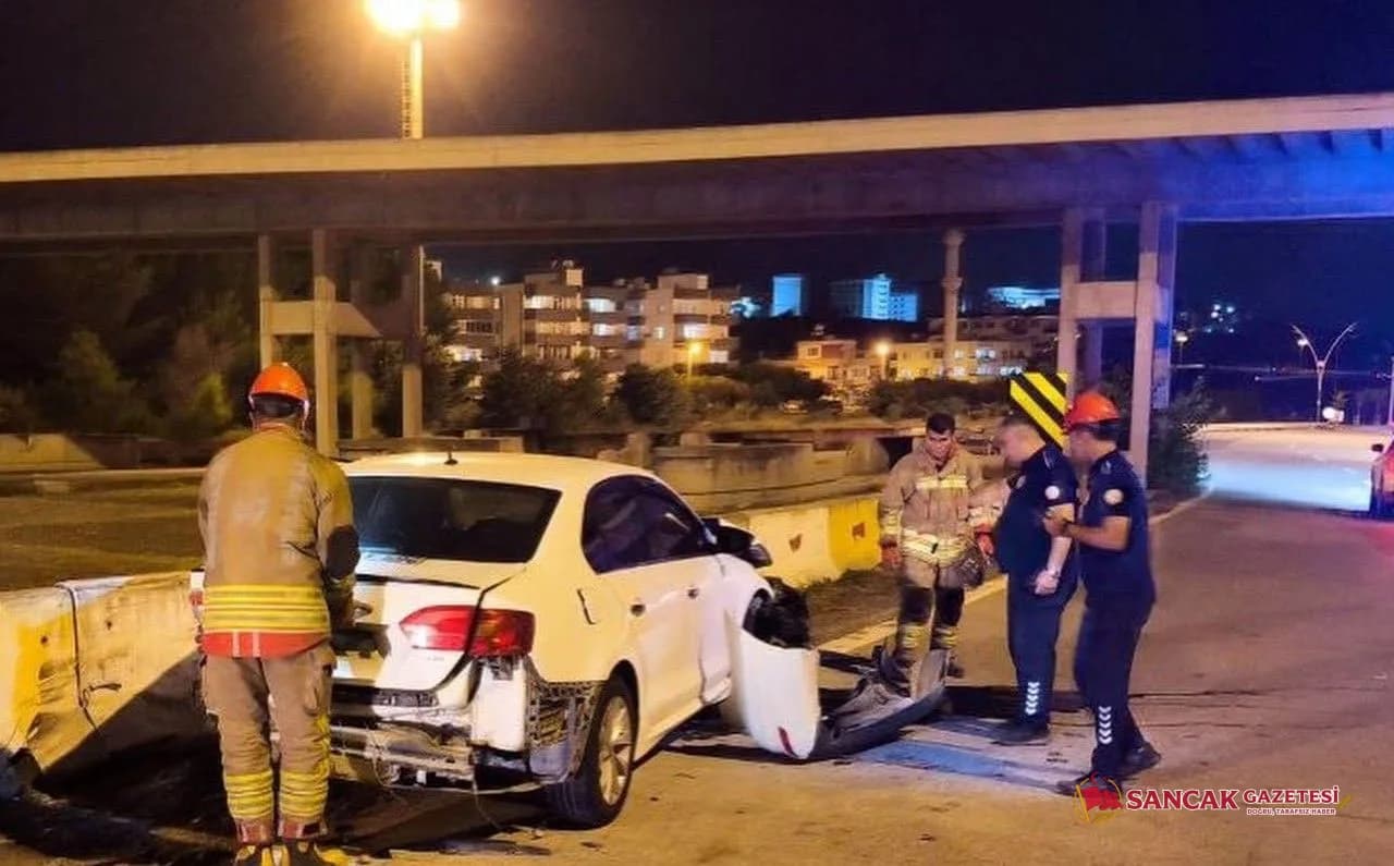 İskenderun’da Trafik Kazası: Yaralı Vatandaşı Kurtardı